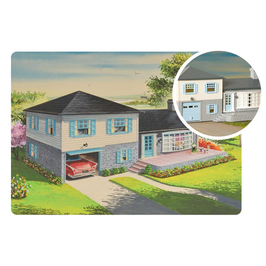 HO Plasticville USA 75th Anniversary Split Level House (BAC45633)