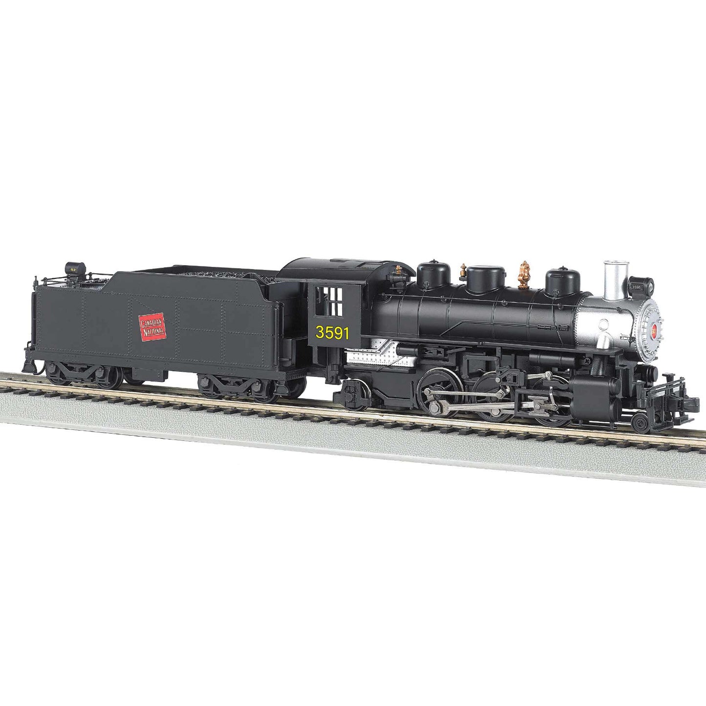 HO Prairie 2-6-2 Locomotive with Smoke and Tender CN #3591 (BAC51531)