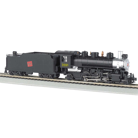 HO Prairie 2-6-2 Locomotive with Smoke and Tender CN #3591 (BAC51531)