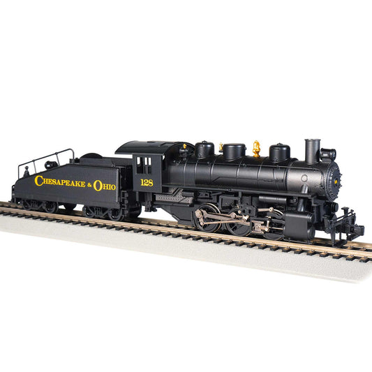 USRA 0-6-0 Steam Locomotive with Smoke and Slope Tender C&O #128 (BAC51612)