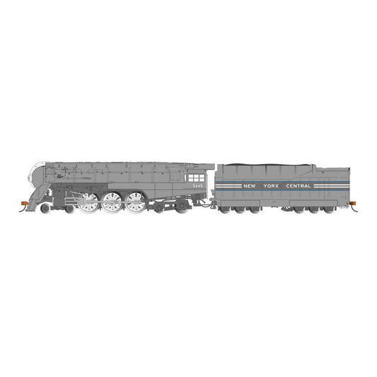 HO Dreyfuss Streamlined Hudson Locomotive with DCC - 1938 New York Central #5445 (BAC56601)