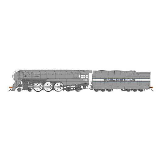 HO Dreyfuss Streamlined Hudson Locomotive with DCC - 1938 New York Central #5450 (BAC56603)
