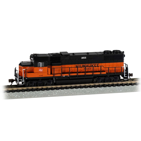 N EMD GP38-2 Diesel Locomotive - Milwaukee Road #355 (BAC61753)
