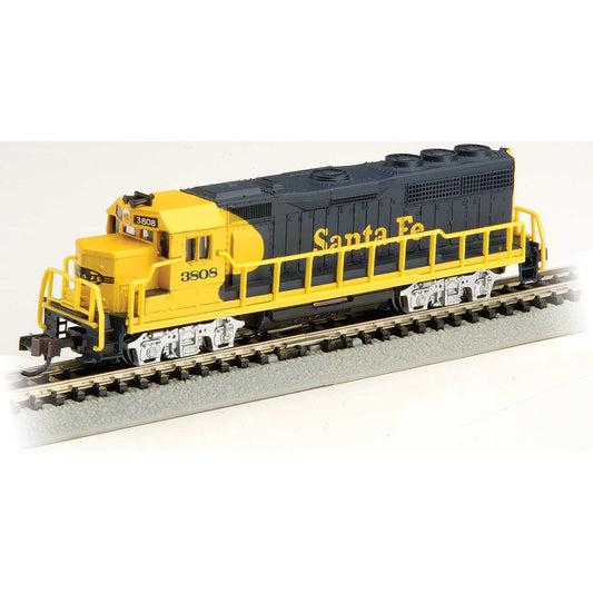 N GP40 Santa Fe Blue Yellow #3808 Model Train (BAC63563)