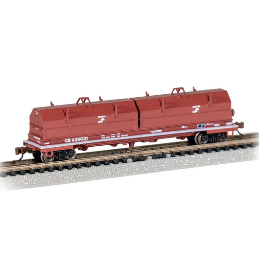 N 55' Steel Coil Car with Coil Load and Angled Hood - Conrail #628021 (BAC71453)