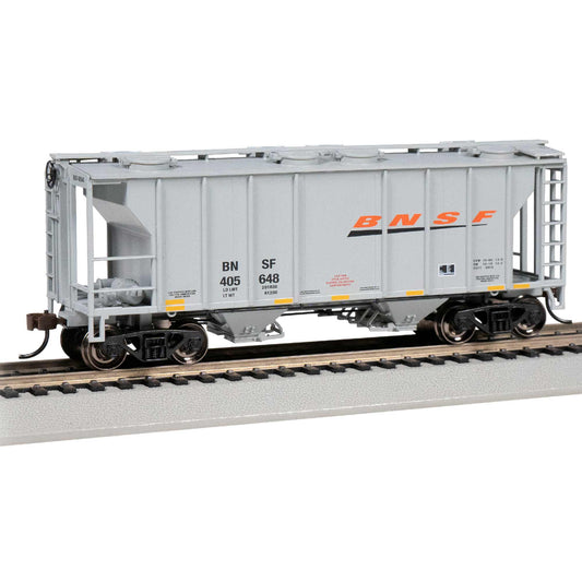 HO PS-2 Two Bay Covered Hopper BNSF 405648 Gray (BAC73506)