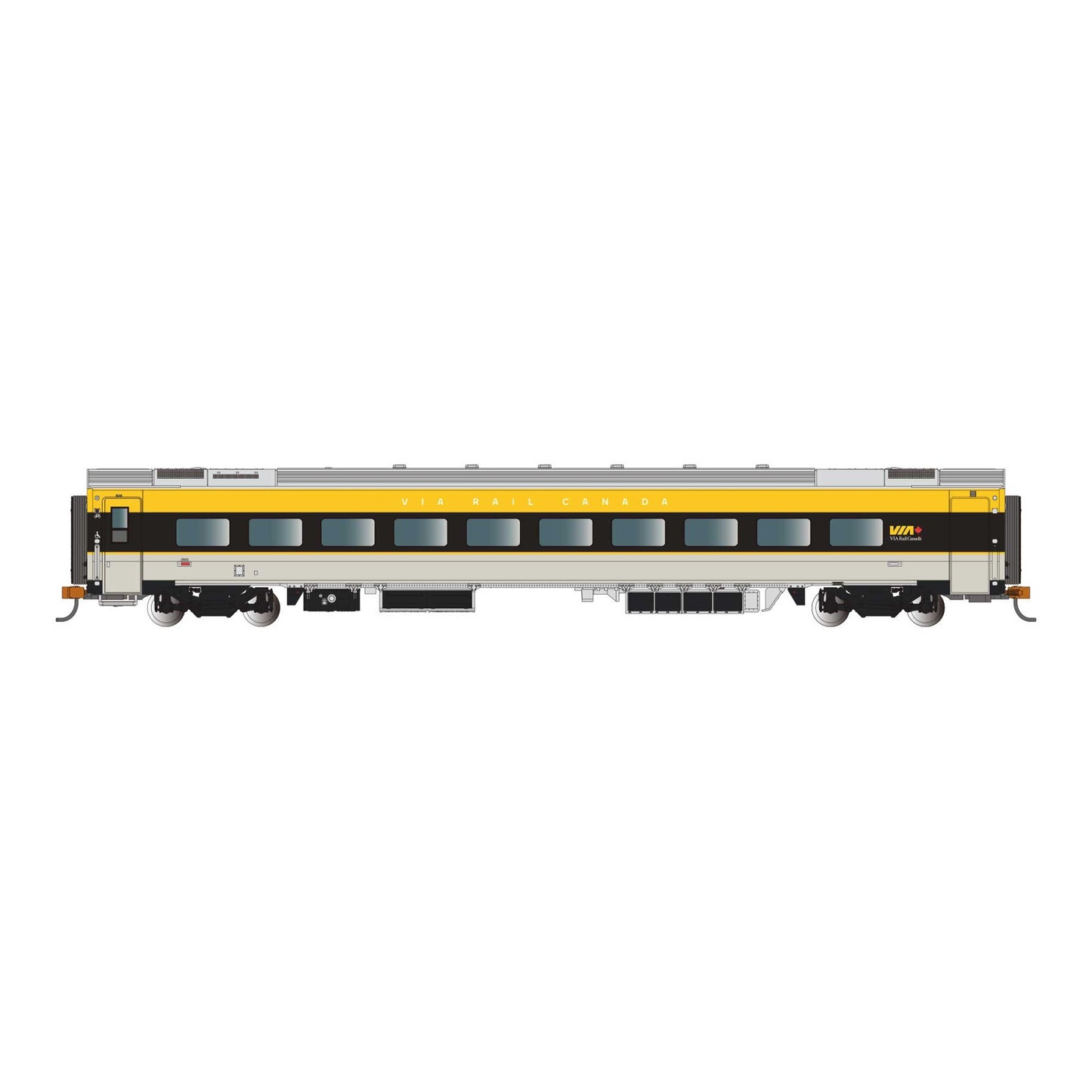 N Siemens Venture Coach Passenger Car with Lighted Interior - Via Rail Canada #2801 (BAC74556)