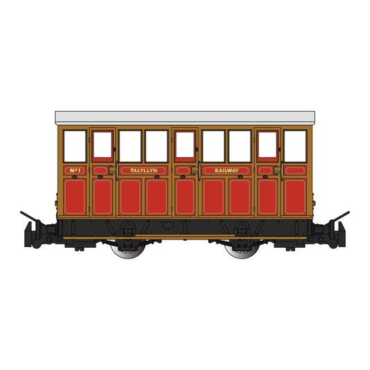 HOn30 Narrow Gauge Talyllyn Railway Carriage #1 (BAC77502)
