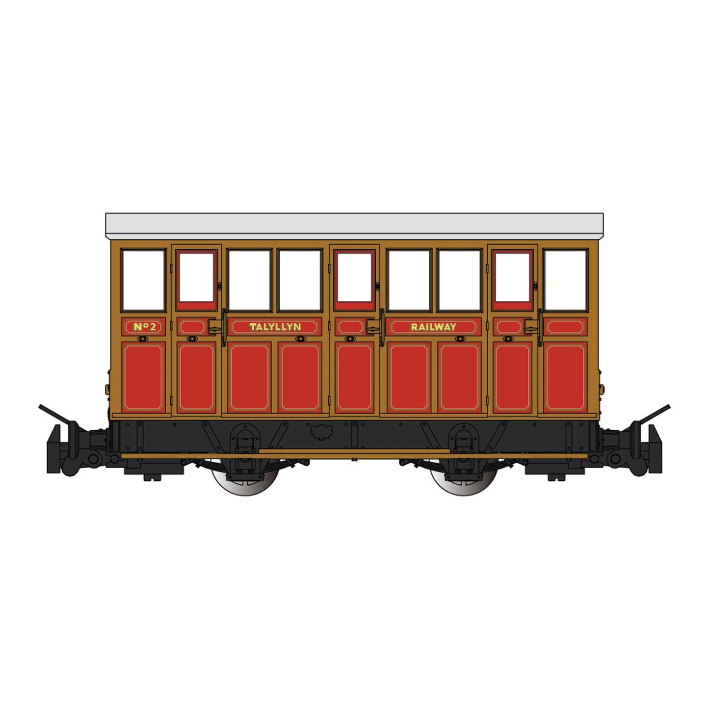 HOn30 Narrow Gauge Talyllyn Railway Carriage #2 Model (BAC77503)
