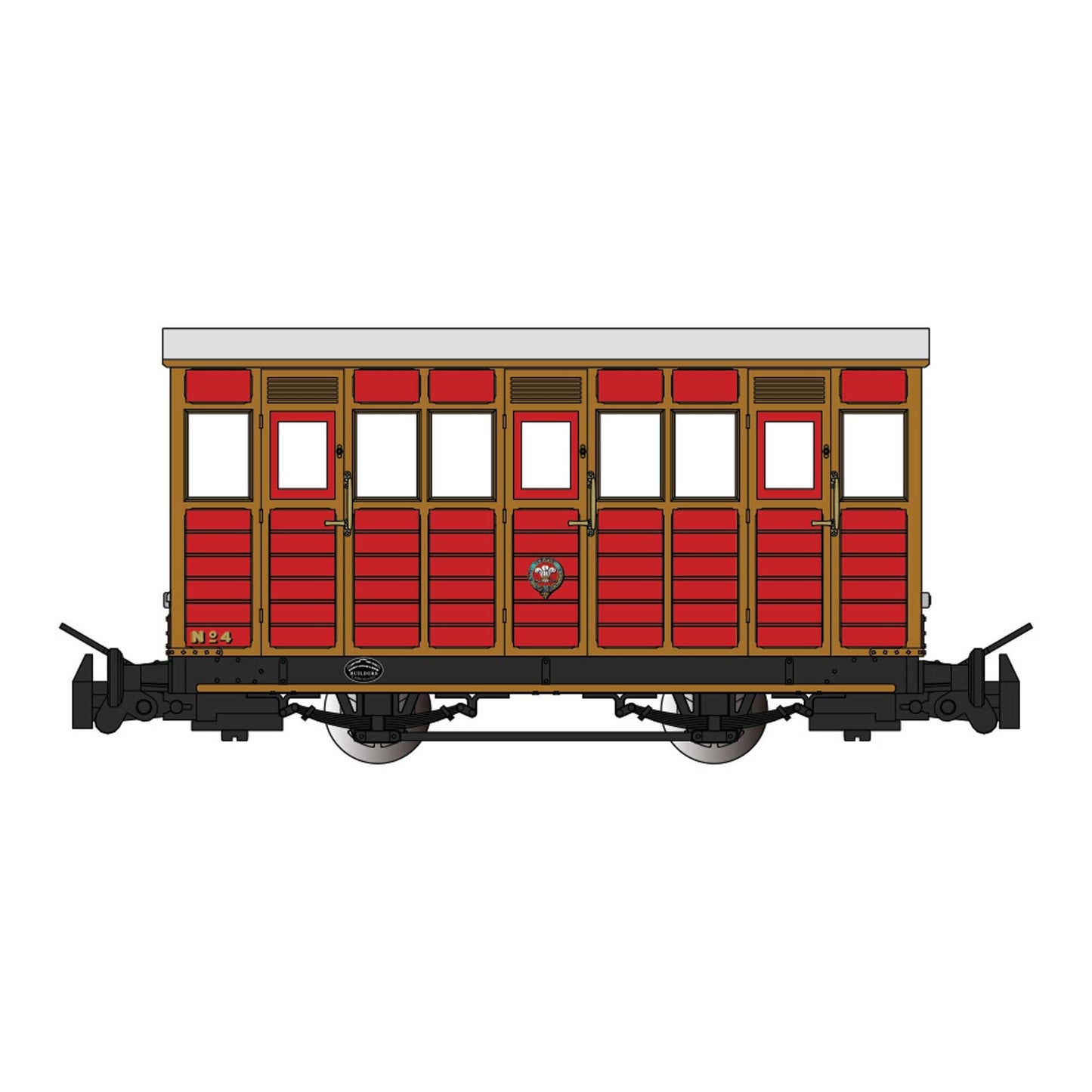 HOn30 Narrow Gauge Talyllyn Railway Carriage #4 Model (BAC77504)