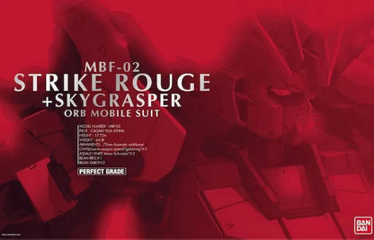 1/60 Perfect Grade MBF-02 Strike Rouge + Skygrasper ORB Mobile Suit Plastic Model Kit (BAN0138257)