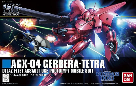 1/144 High Grade Universal Century AGX-04 Gerbera Tetra from "Gundam 0083" Snap-Together Plastic Model Kit (BAN2212201)