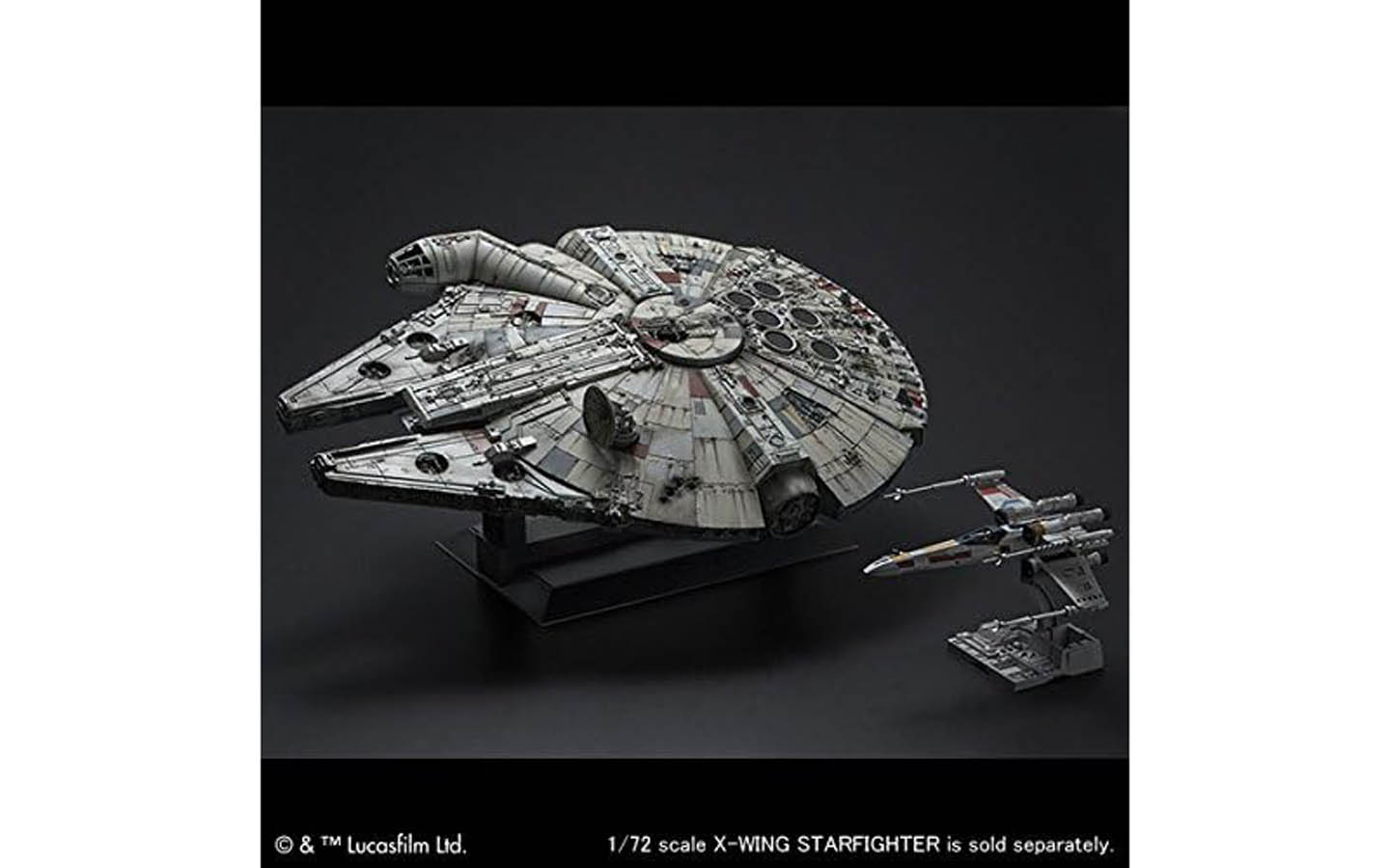 1/72 Perfect Grade Millenium Falcon Snap-Together Plastic Model Kit (BAN2375614)