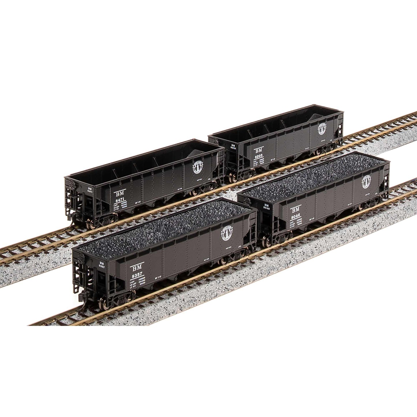 N ARA 70-ton Quad Hopper Model Railcar 4-Pack (BLI7424)