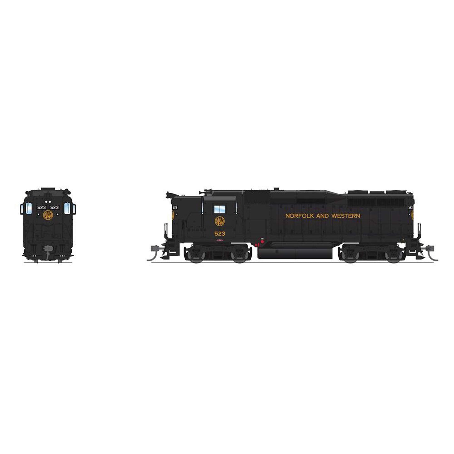 HO EMD GP30 Locomotive As-Delivered Paragon4 N&W 525 (BLI7573)