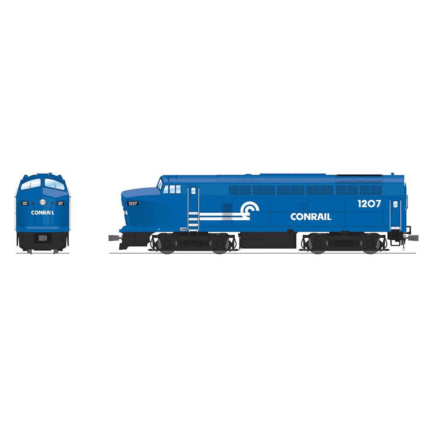 HO RF-16 Sharknose Locomotive A CR 1213 Conrail Blue with Paragon4 (BLI7703)