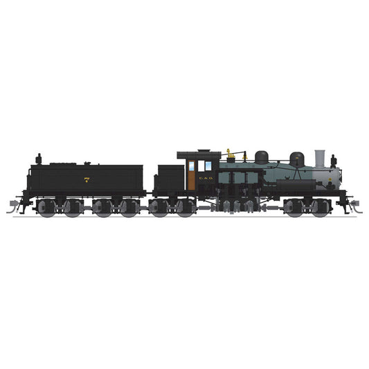 HO Class D 4 Truck Shay Locomotive C&O #7 with Paragon 4 (BLI7810)