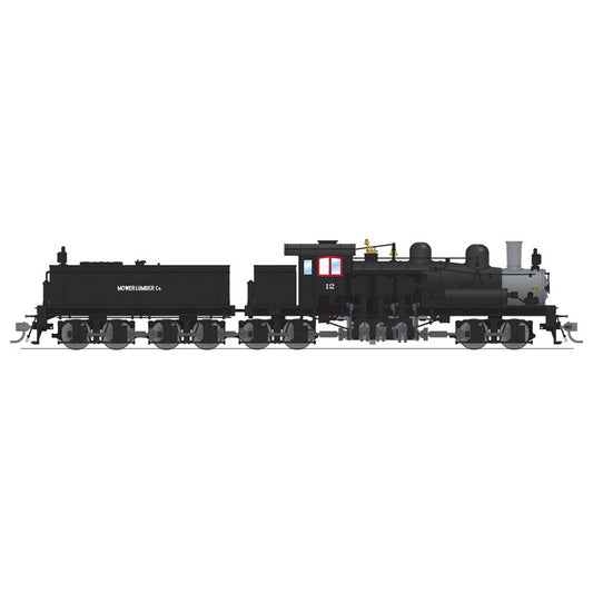 HO Class D 4 Truck Shay Locomotive Mower Lumber #12 with Paragon 4 (BLI7822)