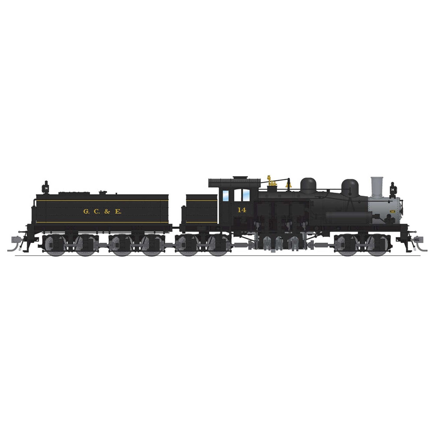 HO Class D 4 Truck Shay Locomotive G. C. & E. #14 with Paragon 4 Sound (BLI7823)