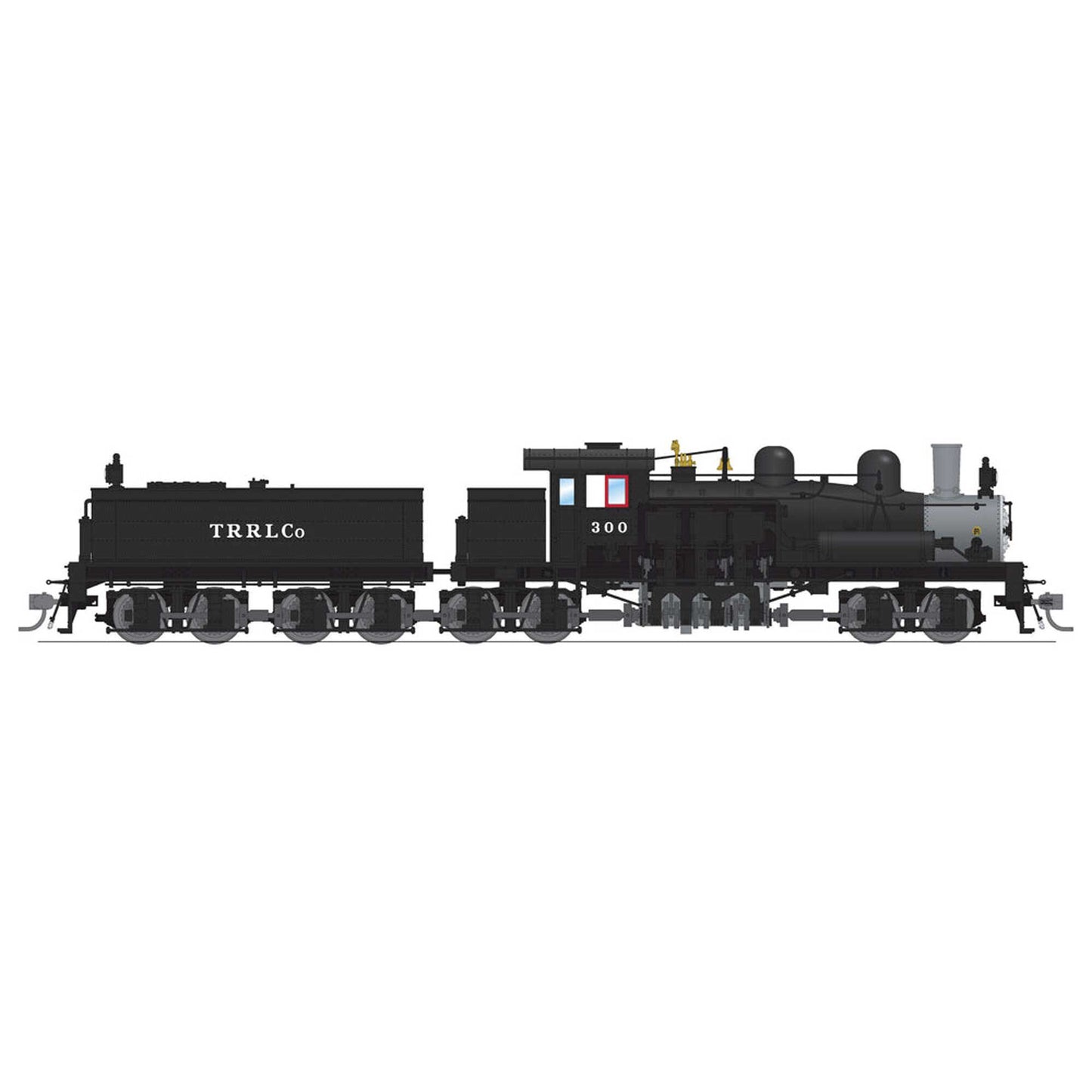 HO Class D 4 Truck Shay Locomotive RedRiver Lumber #300 with Paragon 4 (BLI7824)