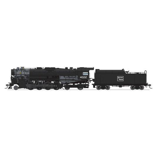 HO B&M 2-8-4 Berkshire T1b Steam Locomotive Unlettered with Tender (BLI7881)