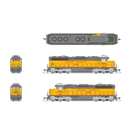 HO EMD SD45 Locomotive UP 3632 Delivery Scheme with Paragon 4 (BLI7948)