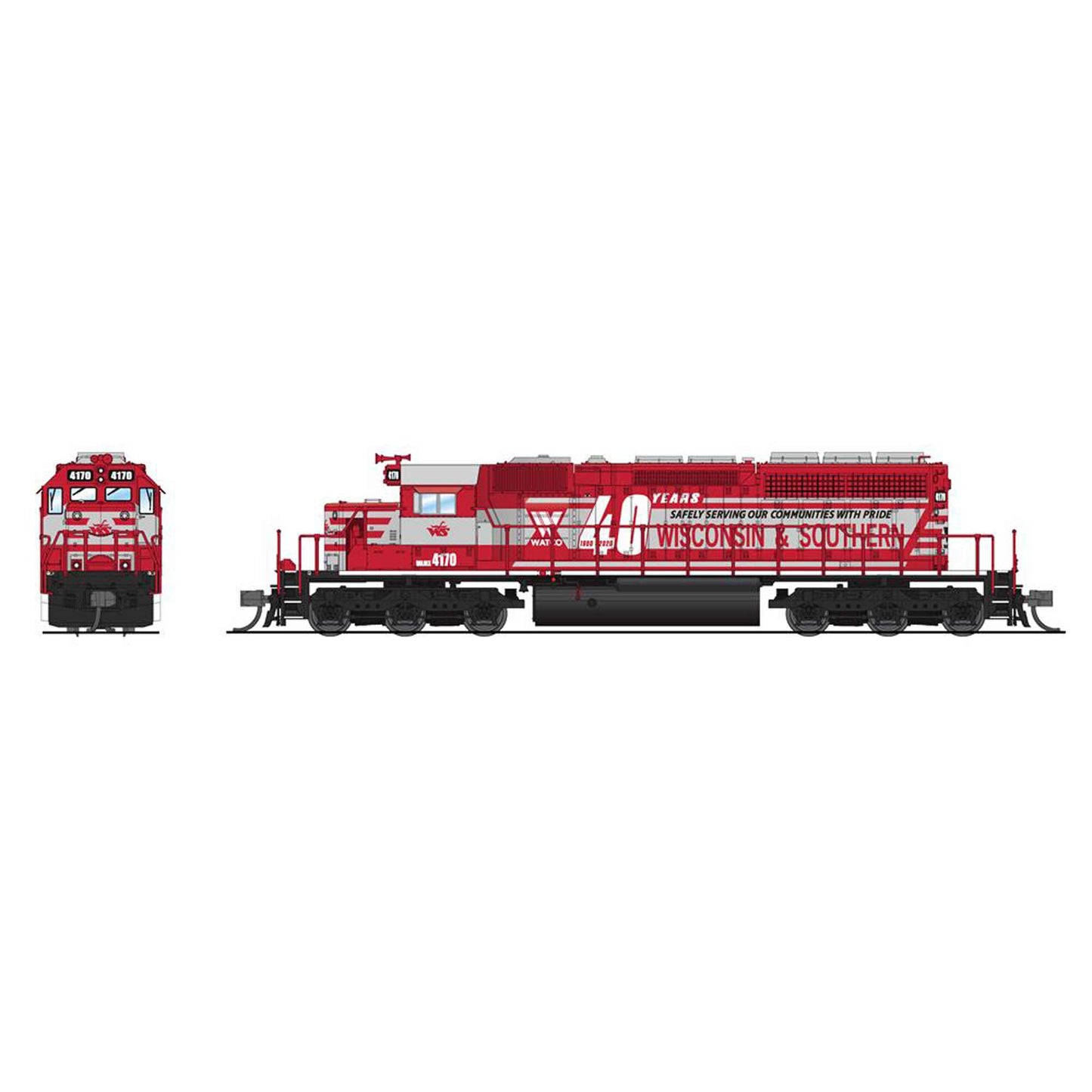 N EMD SD40-2 Locomotive WSOR 4170 40th Anniversary with Paragon4 (BLI7969)