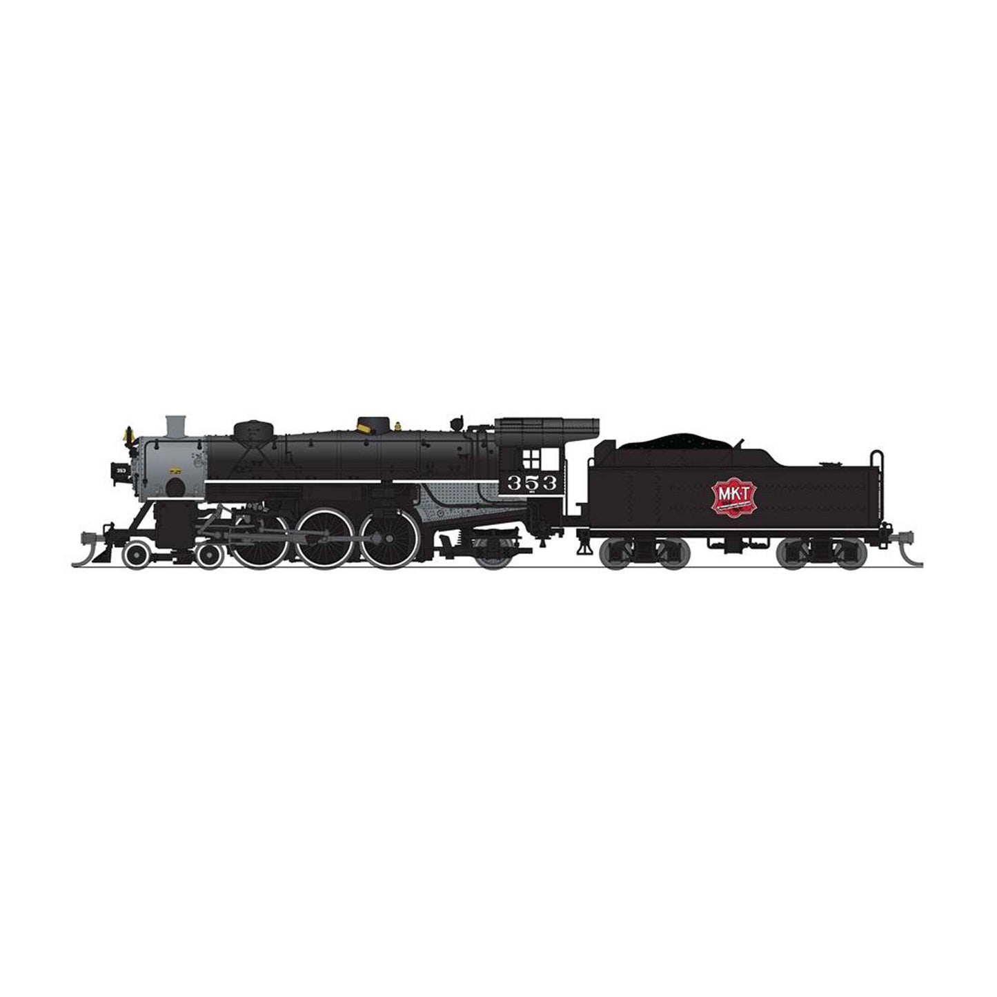 N Light Pacific 4-6-2 Steam Locomotive MKT 353 with Paragon4 (BLI8007)