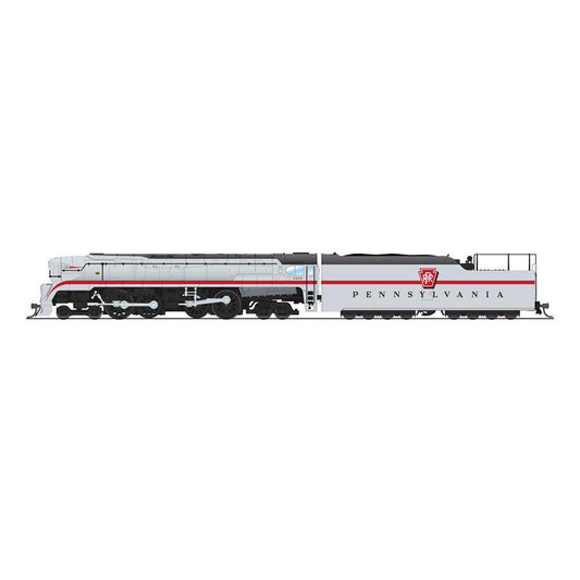 N PRR T1 Duplex Locomotive Silver with Red Fantasy Paragon4 (BLI8028)