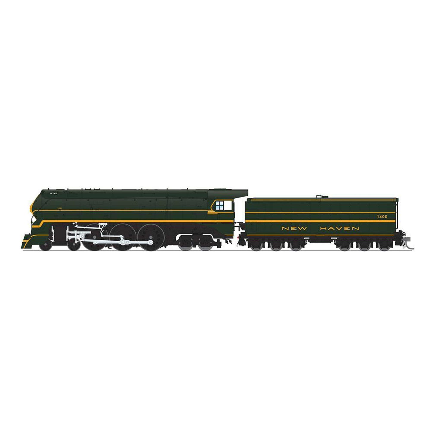 HO New Haven I-5 4-8-4 Locomotive #1400 Green Scheme (BLI8087)