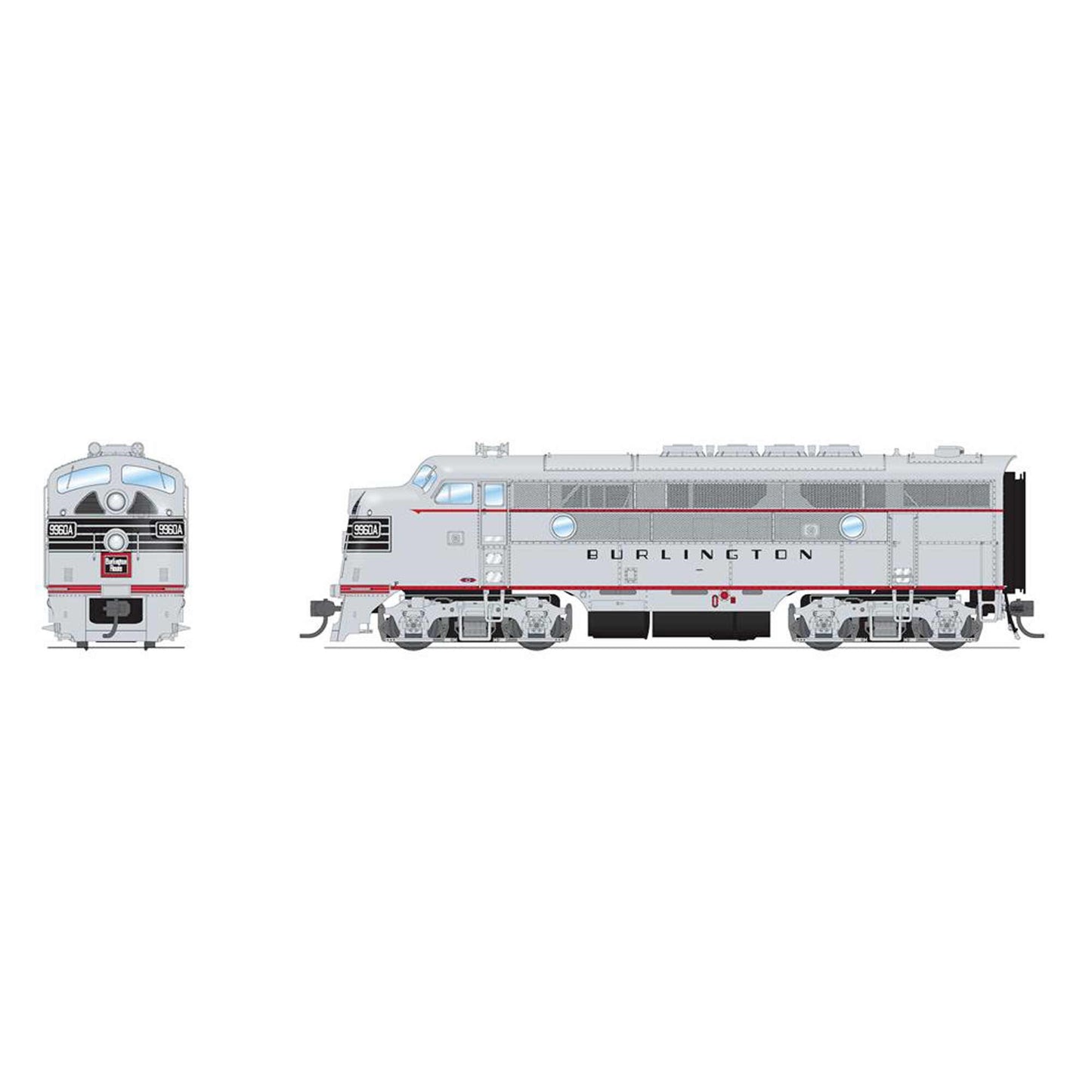 HO EMD F3A Locomotive CBQ 9960C with Paragon4 Sound (BLI8170)
