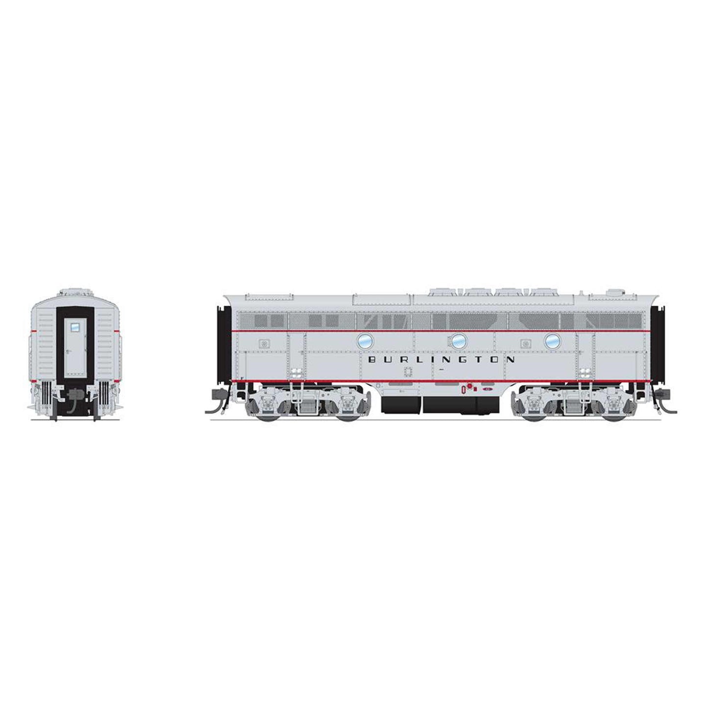 HO EMD F3B Locomotive CBQ 9961B with Paragon4 Sound (BLI8171)