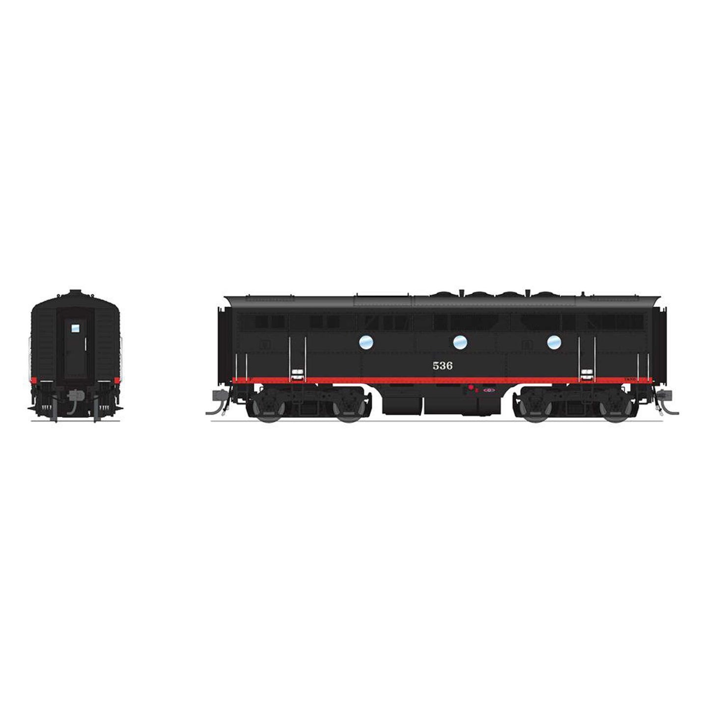 HO EMD F3B Locomotive SP 537 Black Widow with Paragon4 (BLI8180)