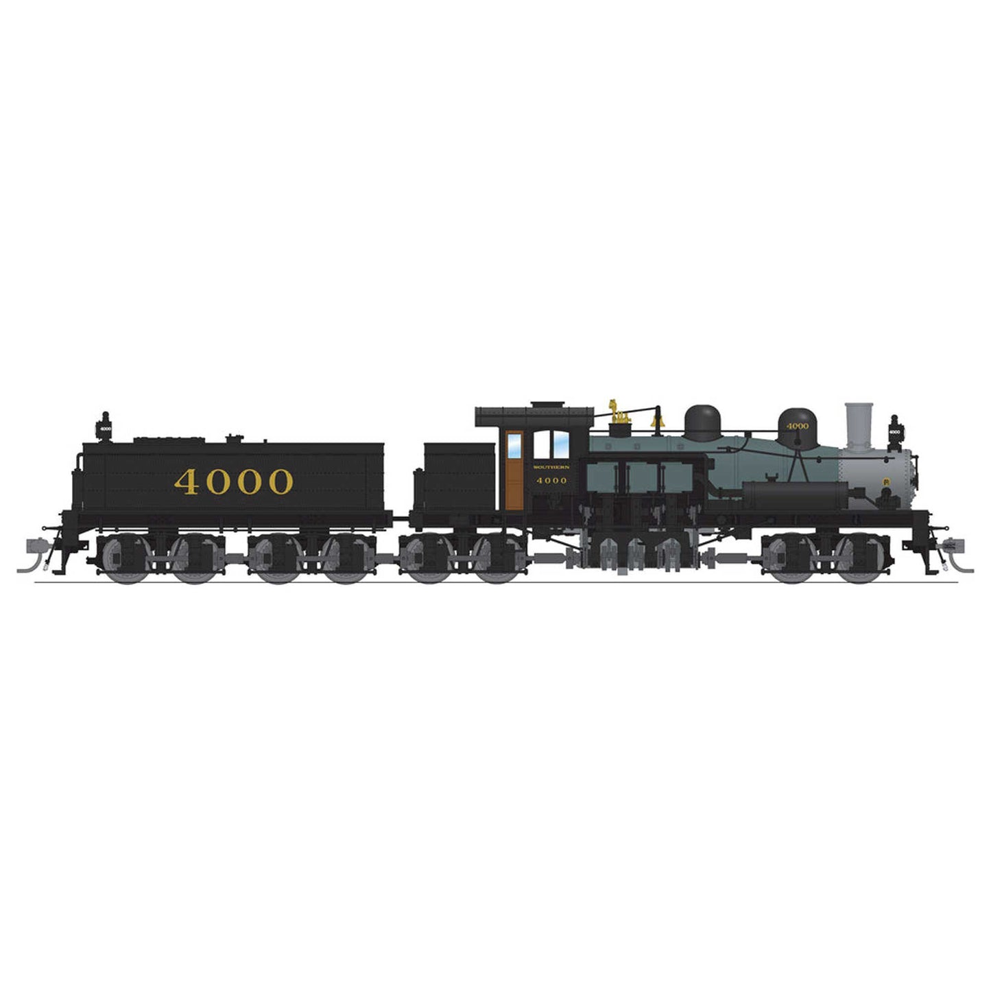 HO Class D 4 Truck Shay Locomotive SOU #4000 As Delivered (BLI8254)