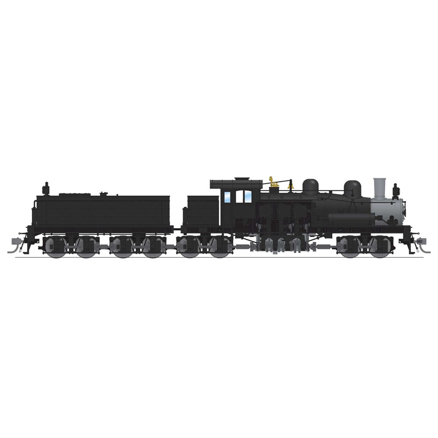 HO Class D 4 Truck Shay Locomotive Unlettered Black (BLI8258)
