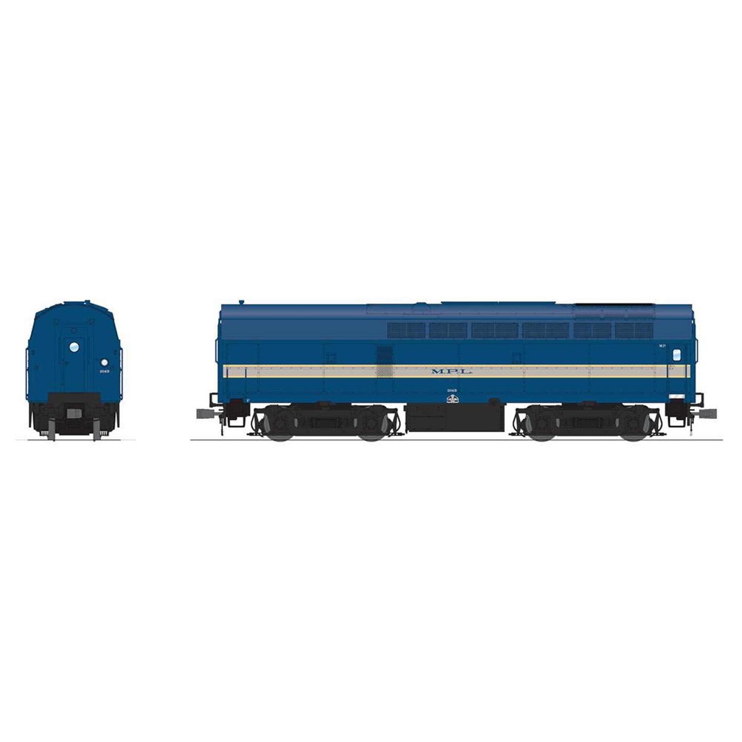 HO RF-16 Sharknose Locomotive B in MP 204B Eagle Paint (BLI8287)