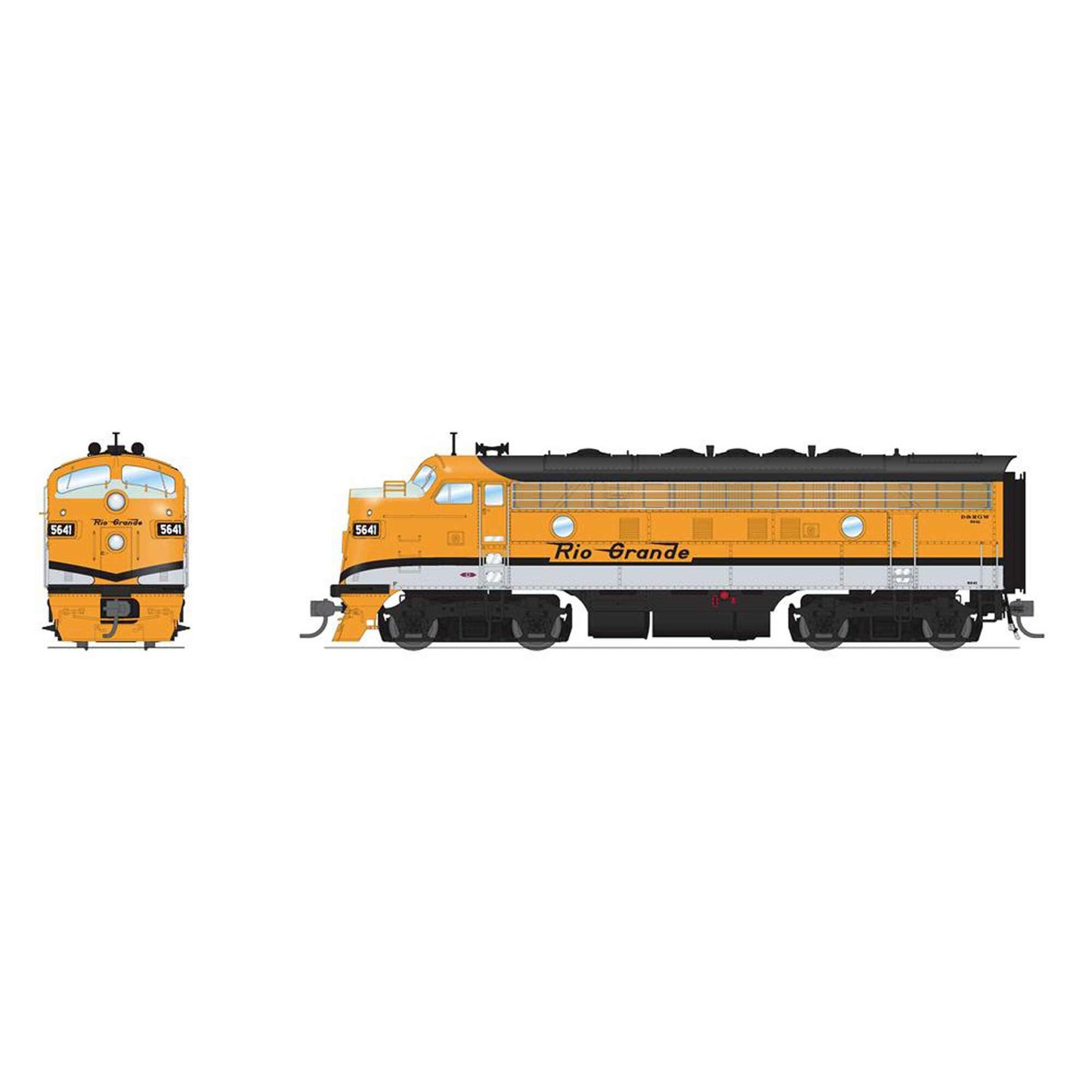 HO EMD F7A Locomotive DRGW 5644 1 Stripe (BLI8306)