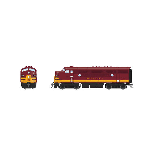 HO EMD F3A Locomotive SOO 202A Maroon & Imitation Gold (BLI8340)