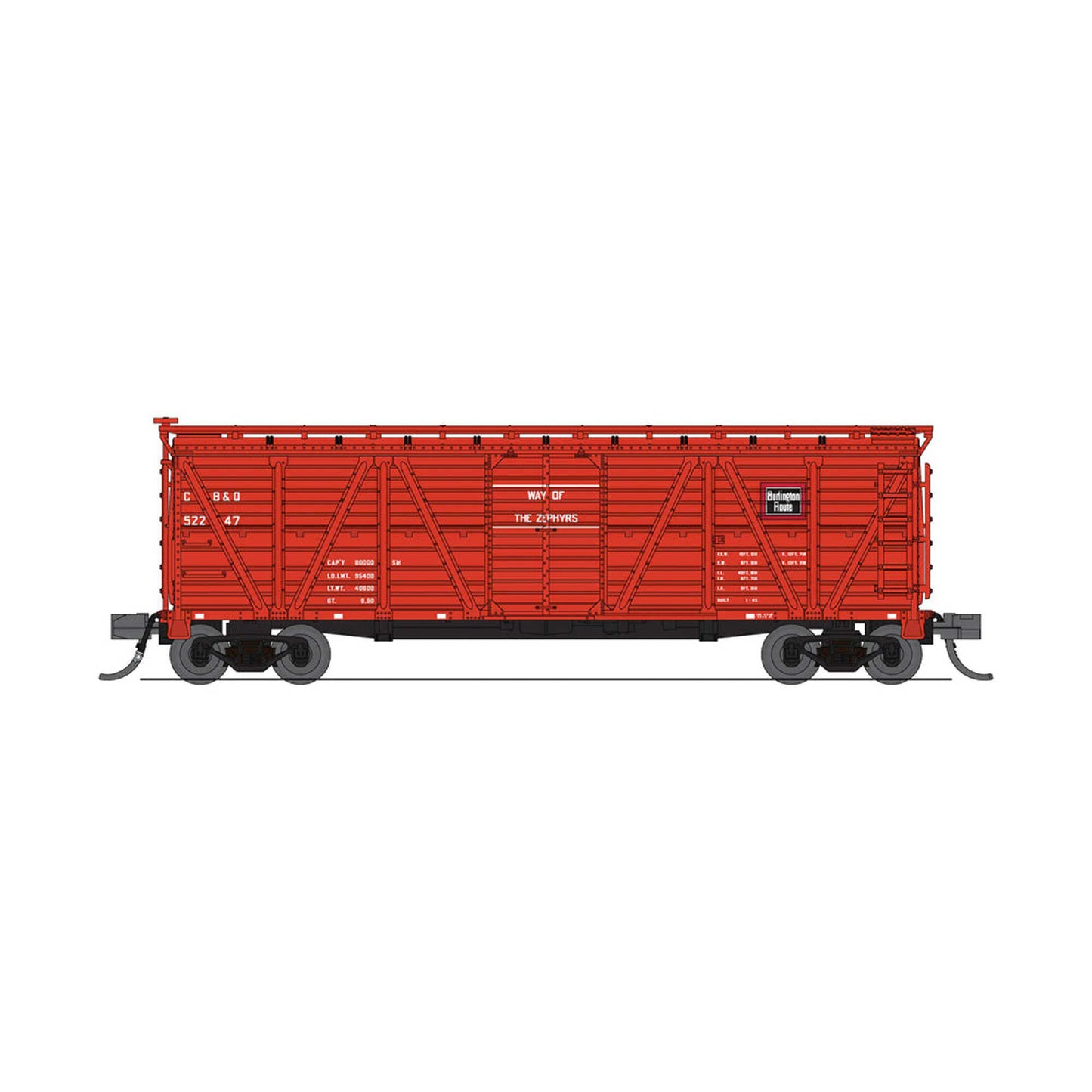 N 40' Wood Stock Car with Motion-Activated Sounds (BLI8458)