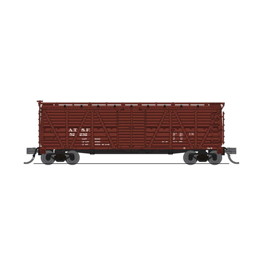N 40' Wood Stock Car ATSF 52314 with Sheep Sounds (BLI8464)