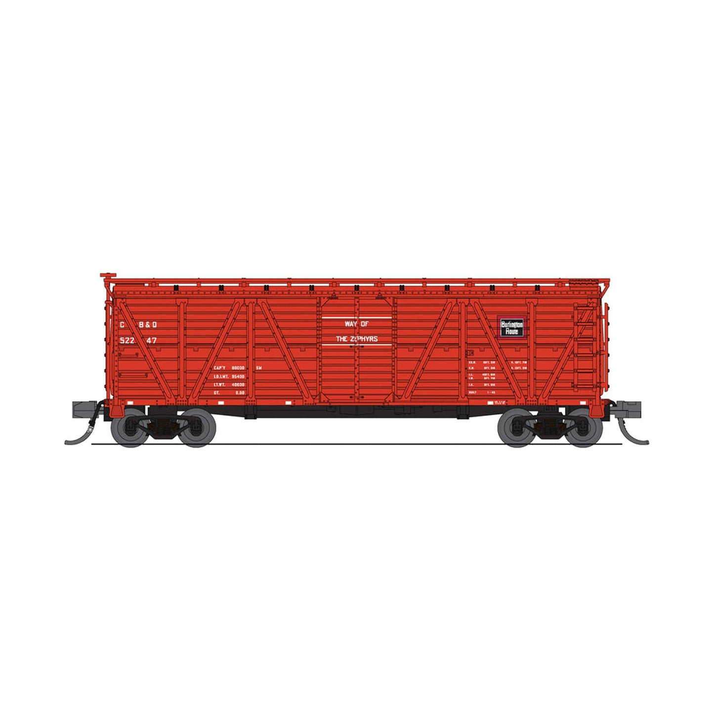 N 40' Wood Stock Car CB&Q (BLI8481)