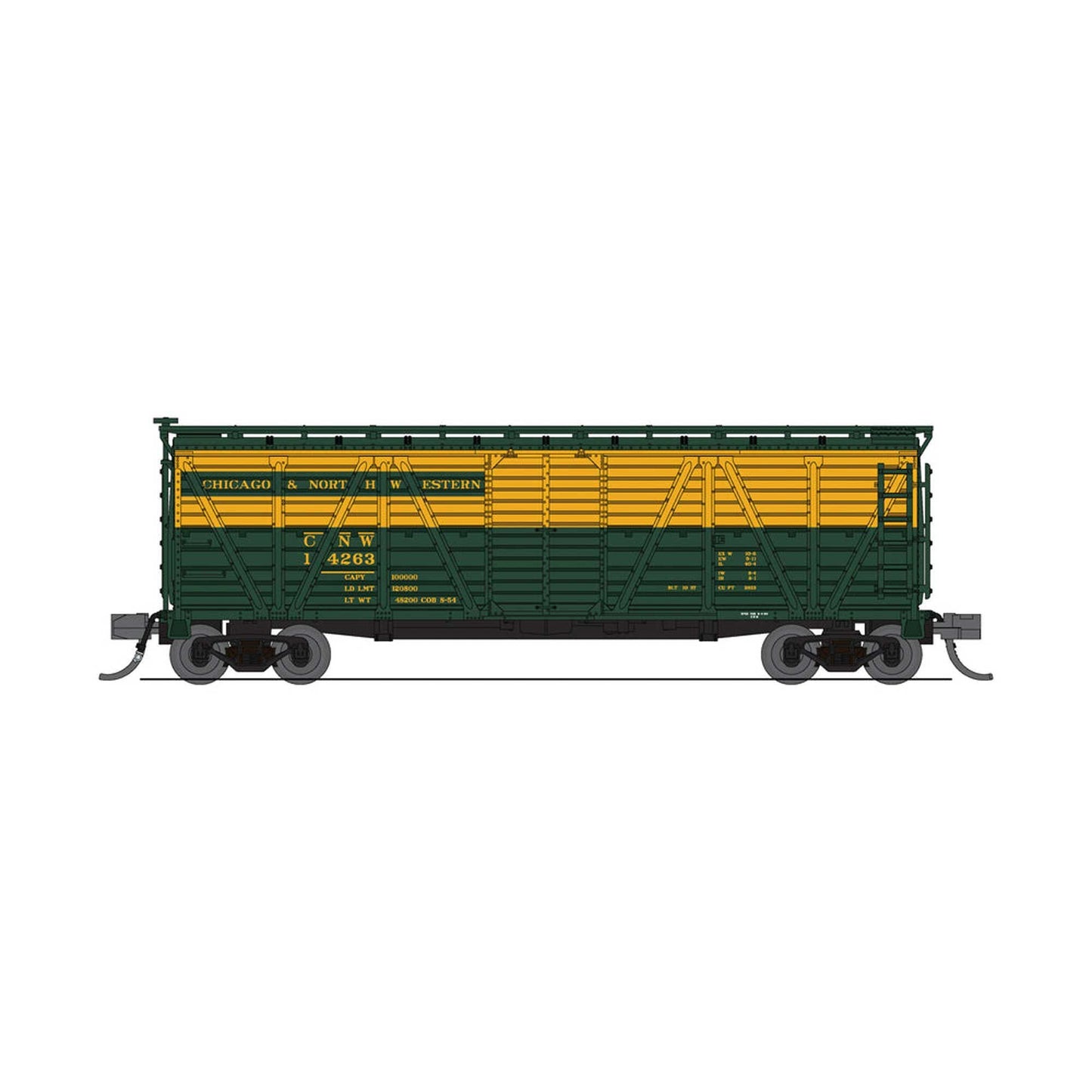 N 40' Wood Stock Car, C&NW (BLI8482)
