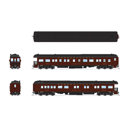HO Scale Z74D Business Car PRR 7504 Quaker City (BLI8971)