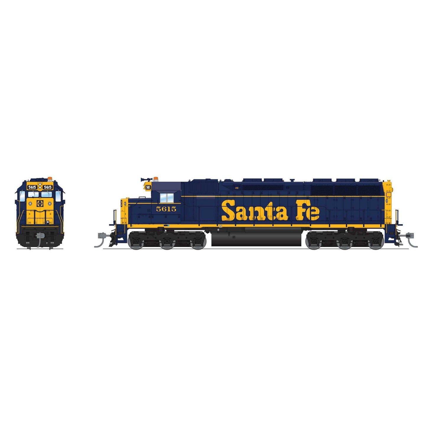 HO EMD SD45 Locomotive ATSF 5615 Bookend Scheme (BLI9000)