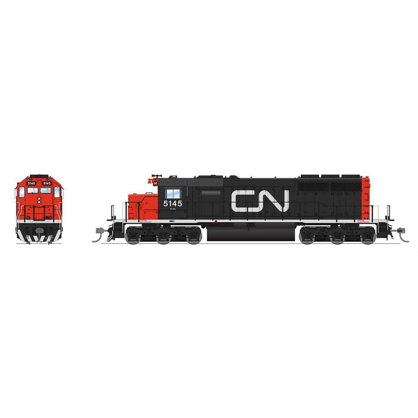HO EMD SD40 Locomotive CN 5228 (CN Noodle) (BLI9035)