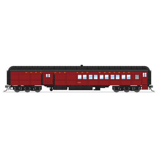 HO Scale N&W Coach-Baggage Combine #1506 Tuscan with Gold (BLI9118)