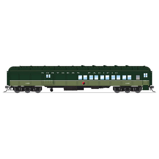 HO Scale NP Coach-Baggage Combine #1195 Loewy Two-Tone Green (BLI9119)