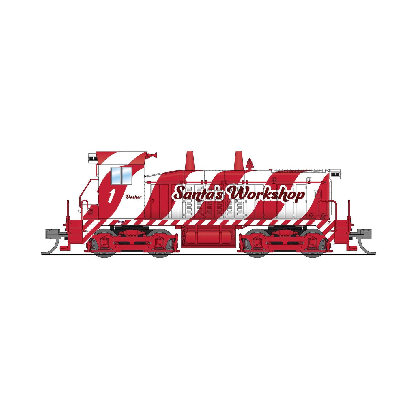 EMD SW7 Switcher Santa's Workshop #2 Paragon4 Sound Model (BLI9355)