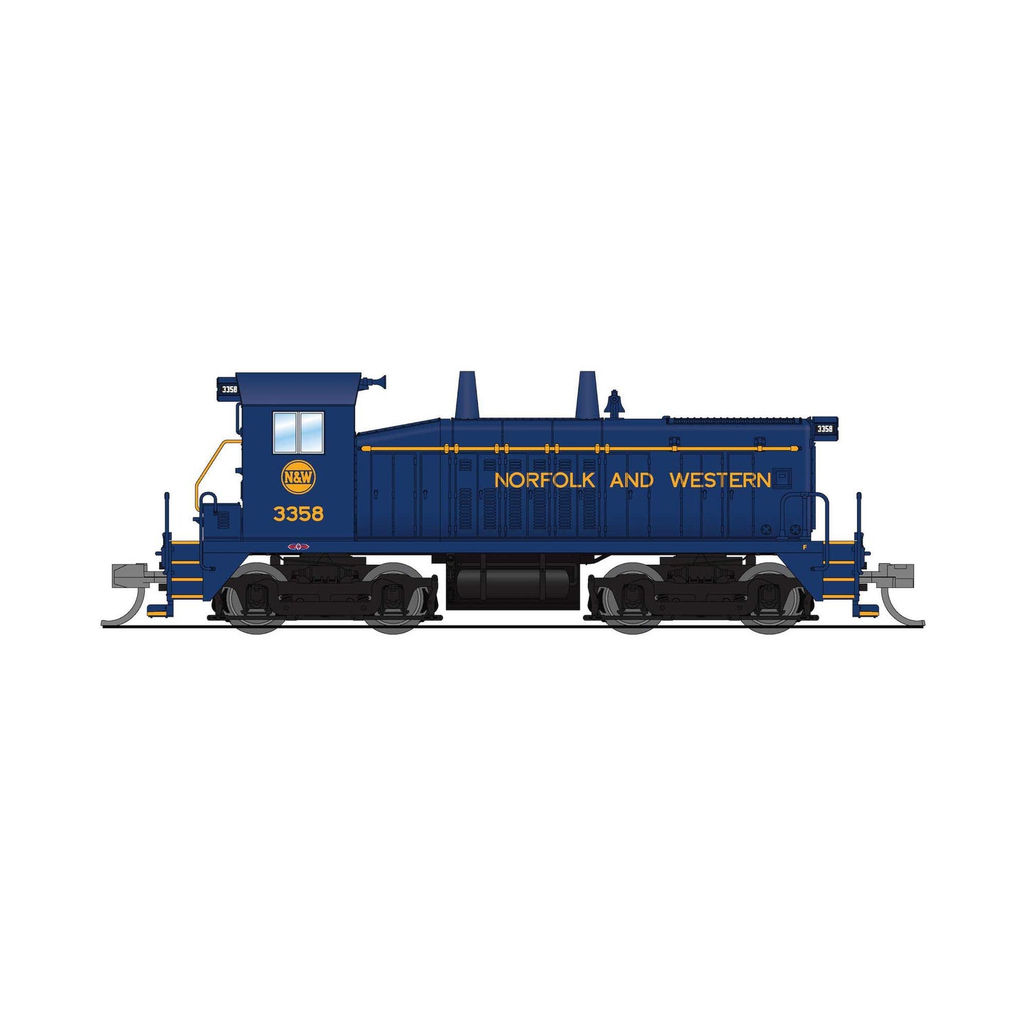 EMD SW7 Switcher N&W 3362 DCC-Ready Model (BLI9383)
