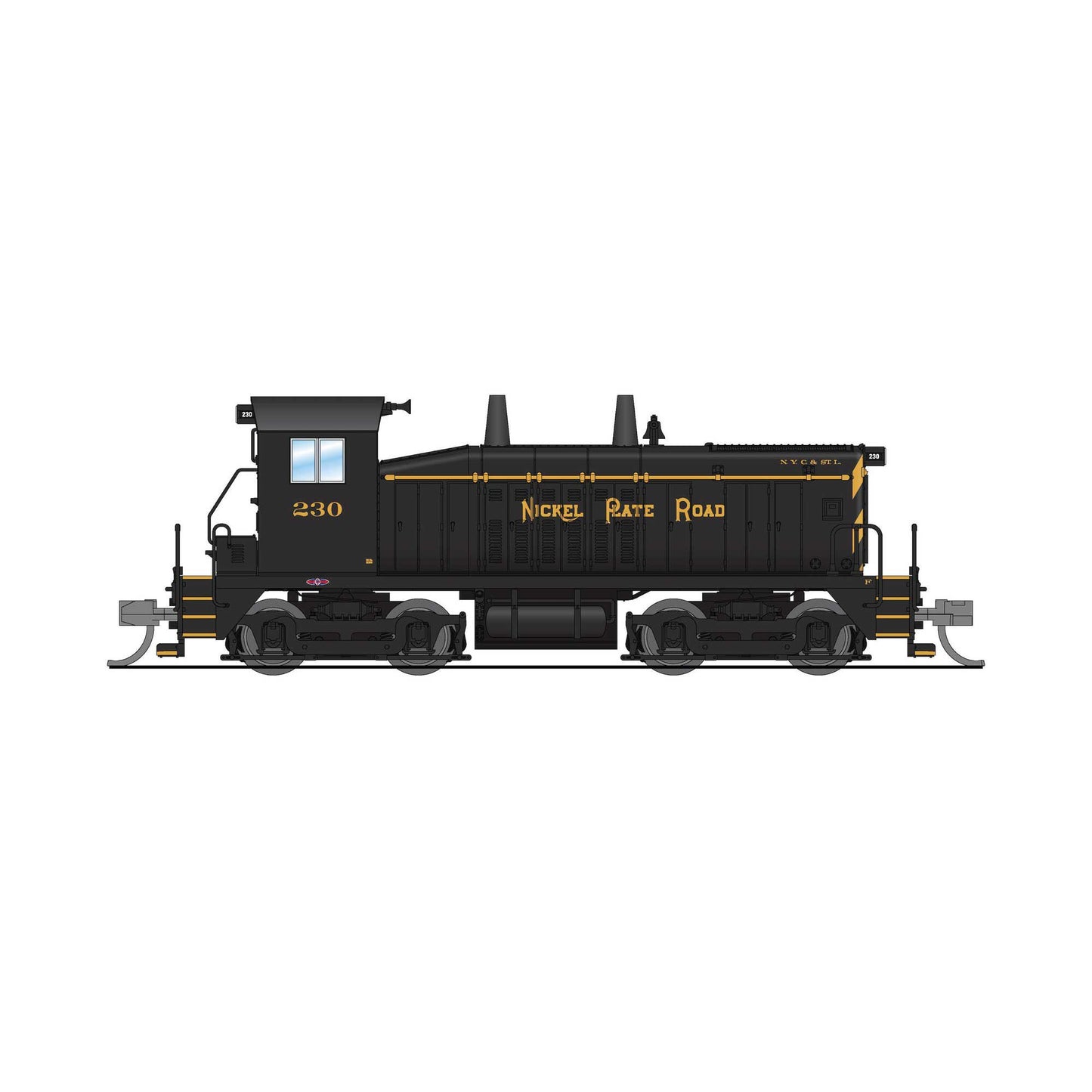 9385 EMD SW7 Switcher NKP 232 No Sound DCC-Ready N Scale Model (BLI9385)